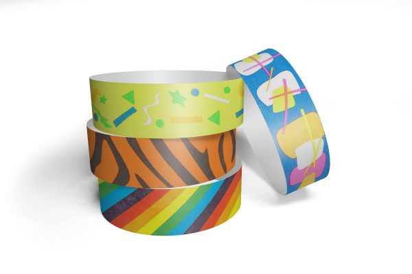 Full Colour Pattern Tyvek Wristbands